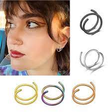 Spiral Nose Rings