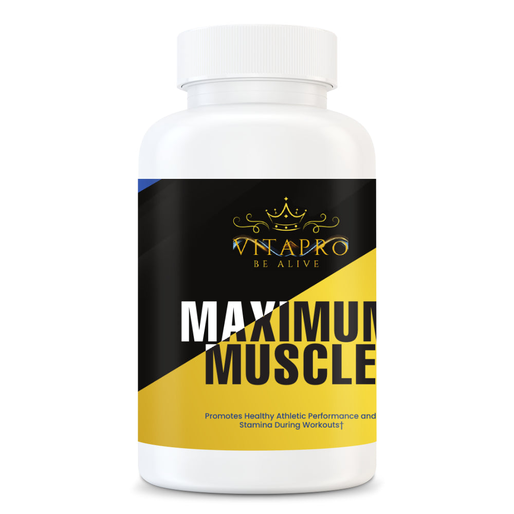 Maximum Muscle - Promotes healthy athletic performance and stamina during workouts.
